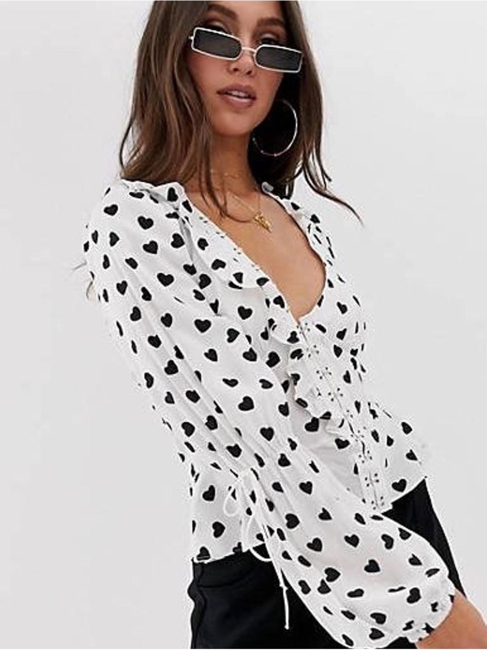 For Love & Lemons White Willow Valentine Blouse
